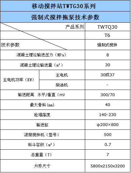 强制搅拌拖泵